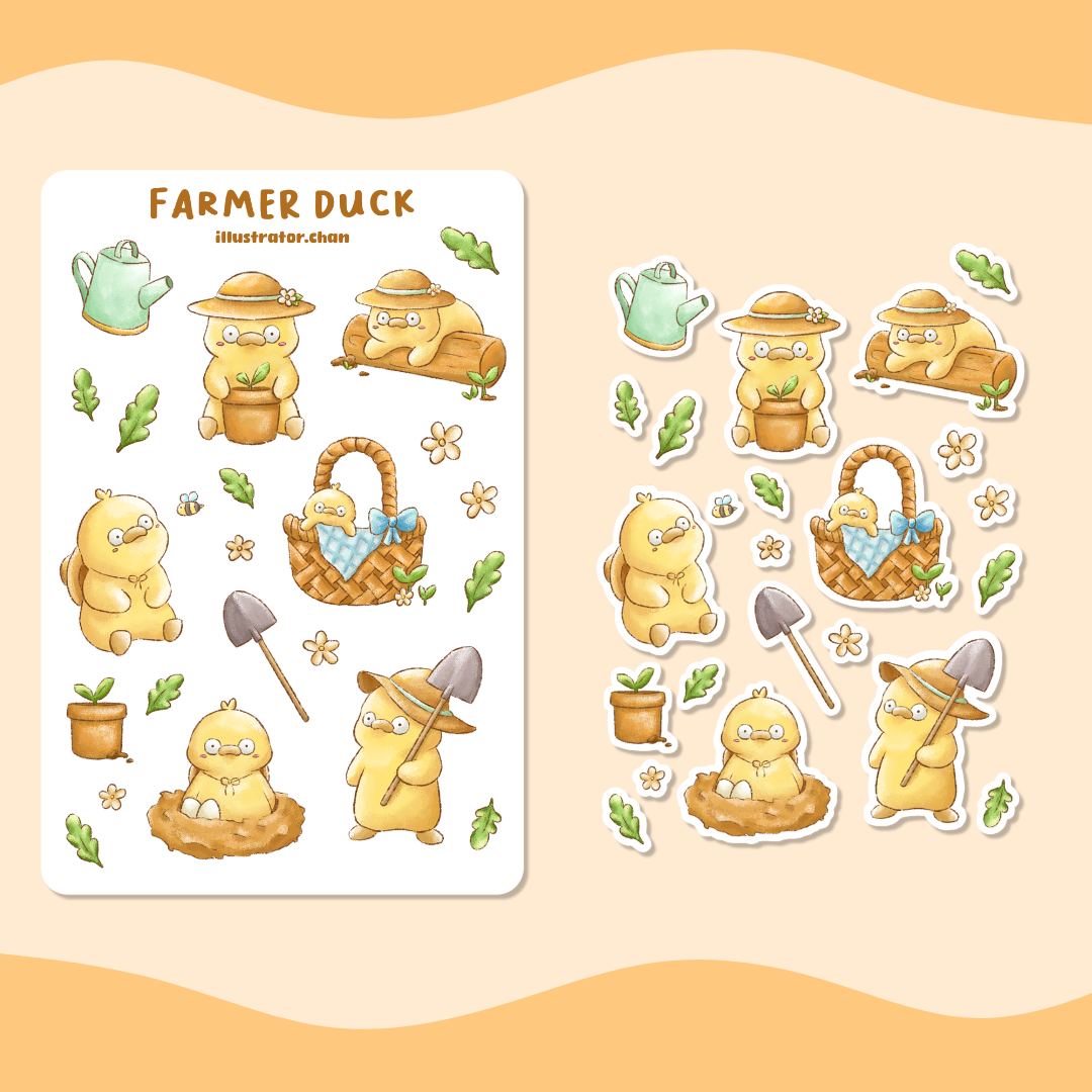 Farmer Duck Sticker Sheet