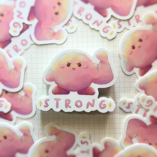 Strong Kirby - Matte Vinyl Sticker