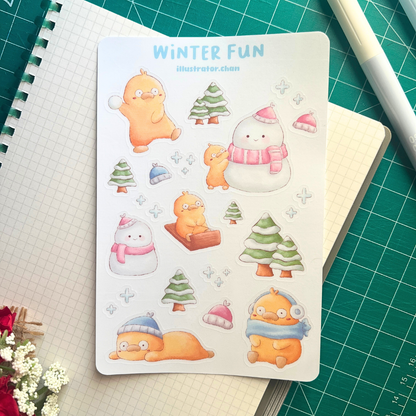 Winter Fun Sticker Sheet