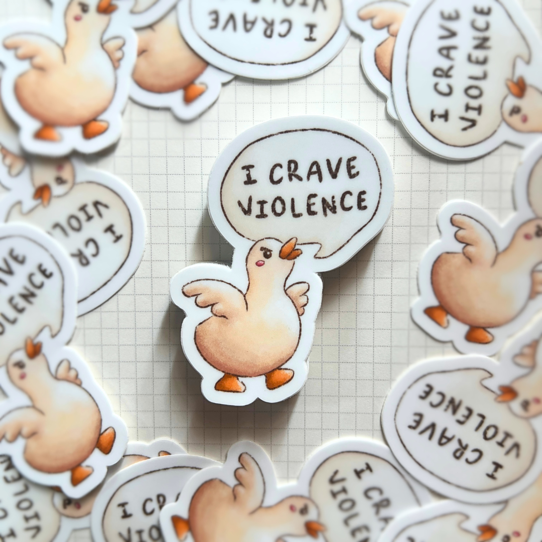 Violent Duck - Matte Vinyl Sticker