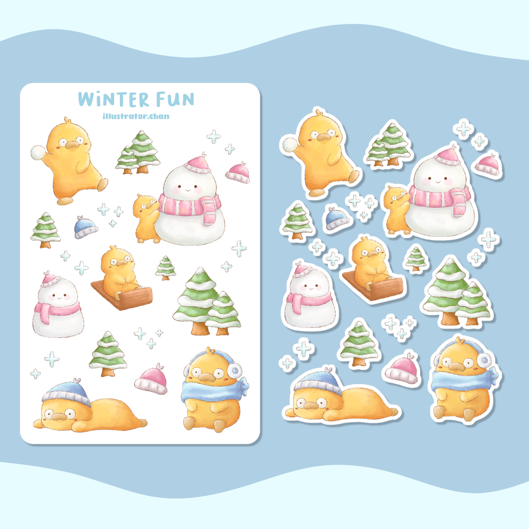 Winter Fun Sticker Sheet