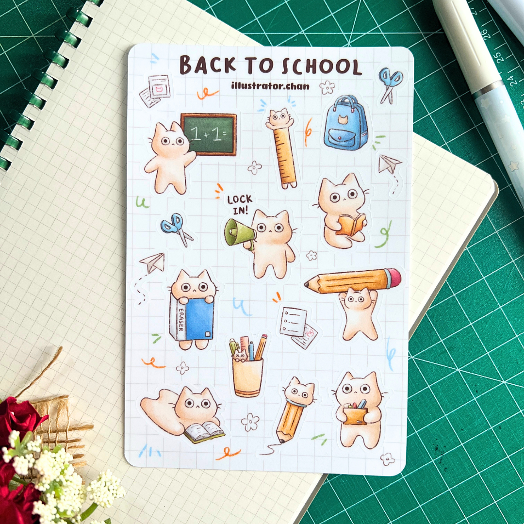 Back to School Sticker Sheet