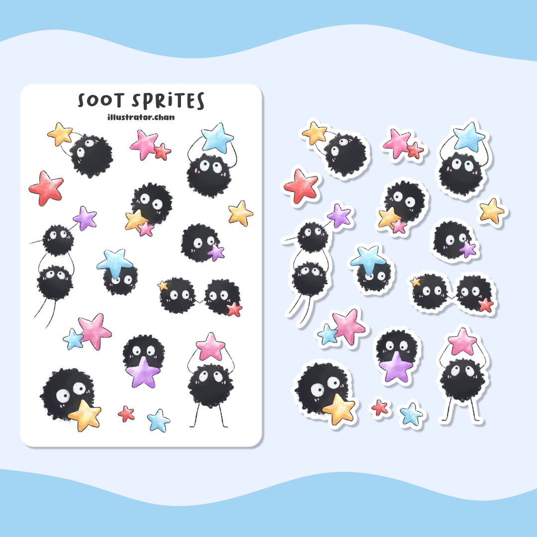 Soot Sprites Sticker Sheet