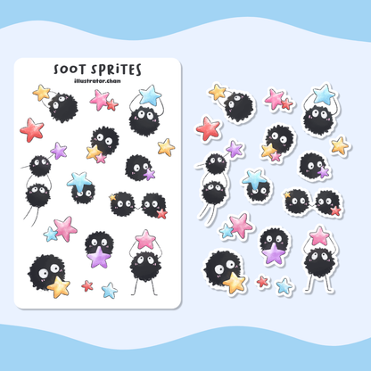 Soot Sprites Sticker Sheet