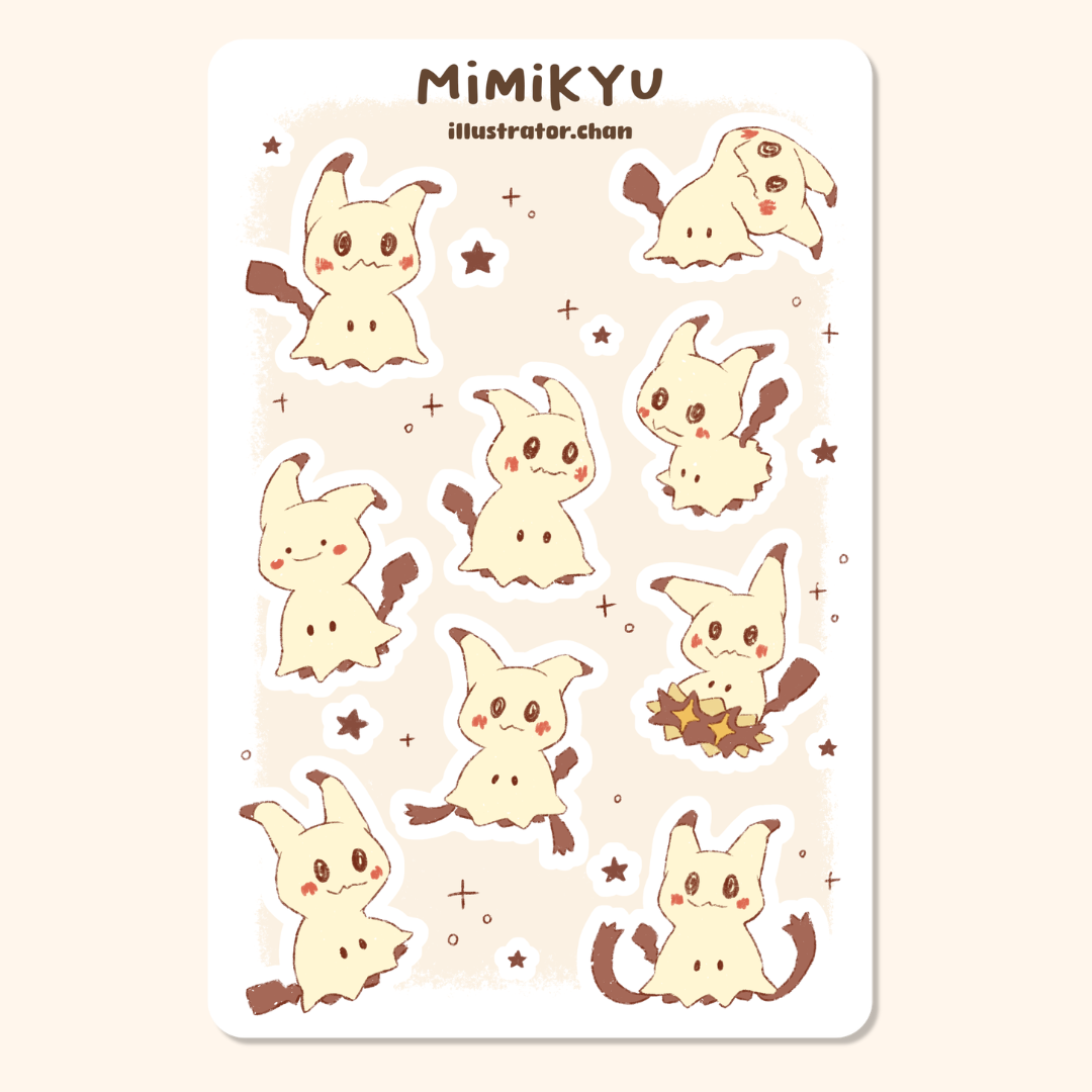 Mimikyu Sticker Sheet