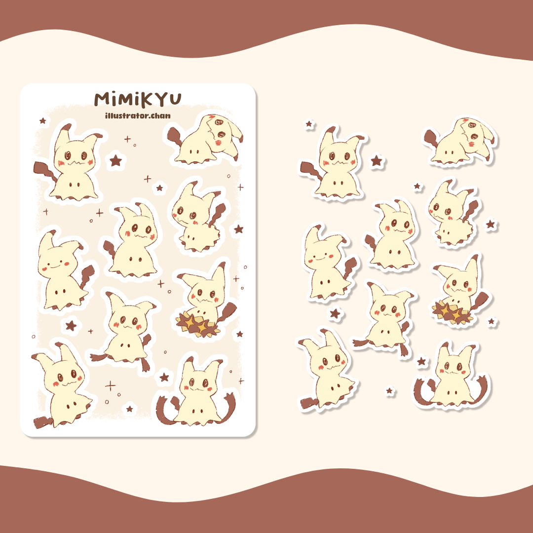 Mimikyu Sticker Sheet