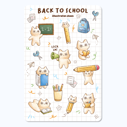 Back to School Sticker Sheet