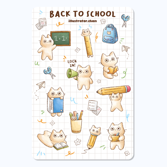 Back to School Sticker Sheet