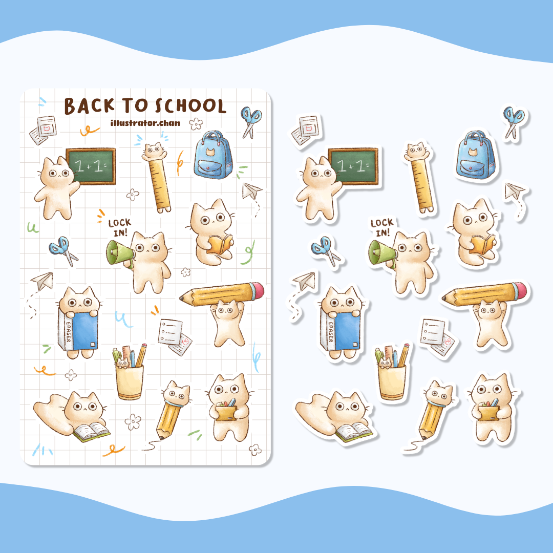 Back to School Sticker Sheet