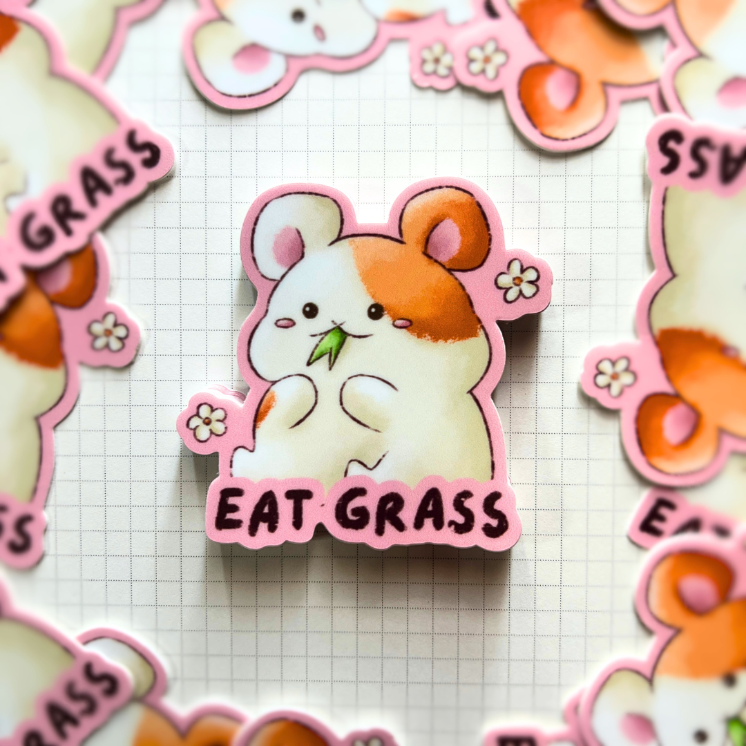 Eat Grass - Matte Vinyl Sticker