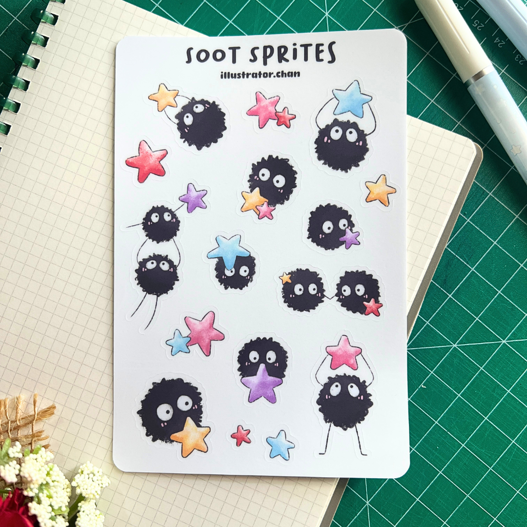 Soot Sprites Sticker Sheet